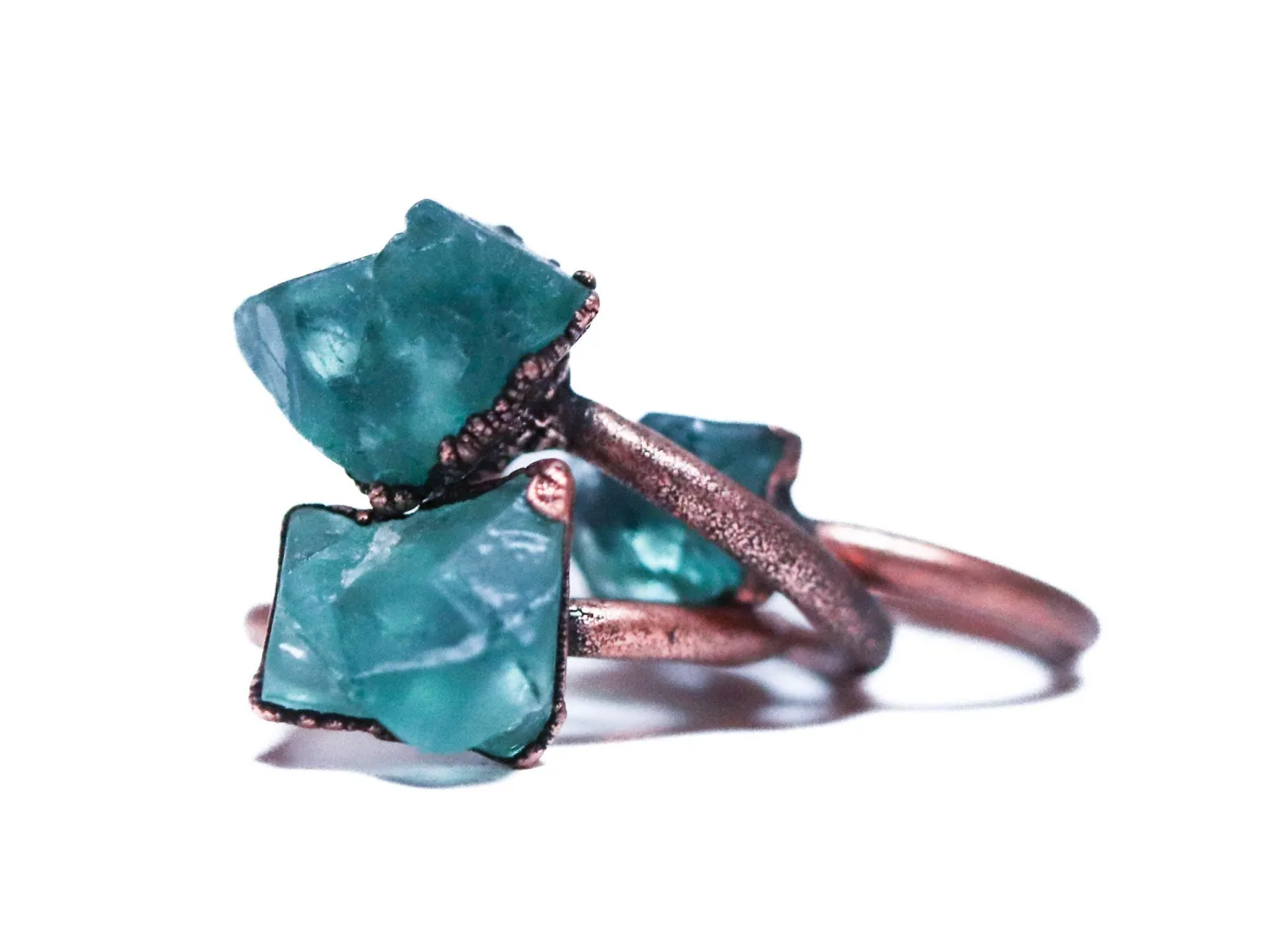 Raw Fluorite ring | Green Fluorite ring