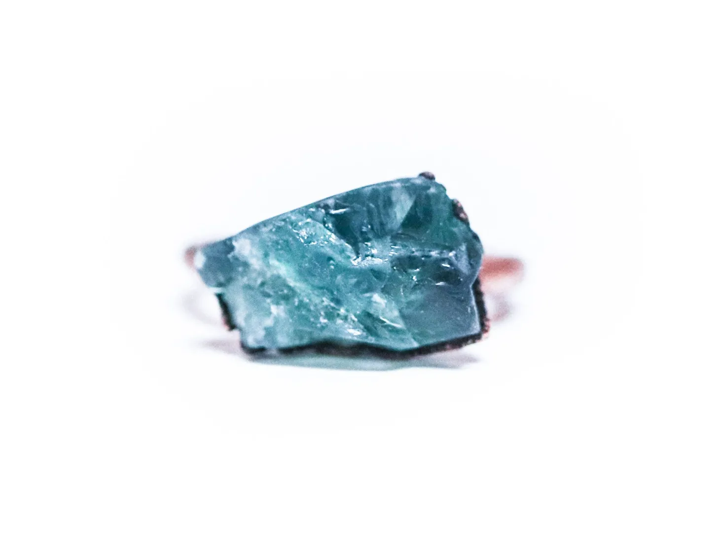 Raw Fluorite ring | Green Fluorite ring