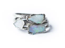 Raw opal ring | Rough opal ring