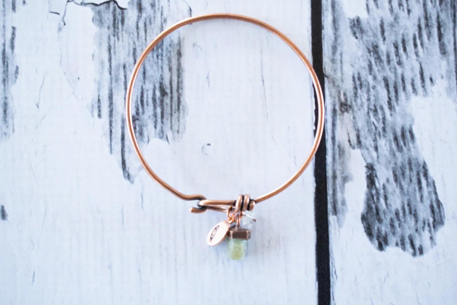 Raw sapphire bracelet| Sapphire Bangle