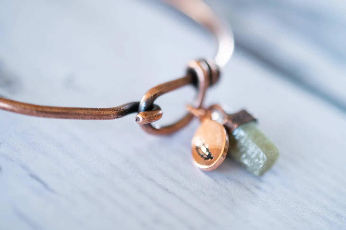Raw sapphire bracelet| Sapphire Bangle