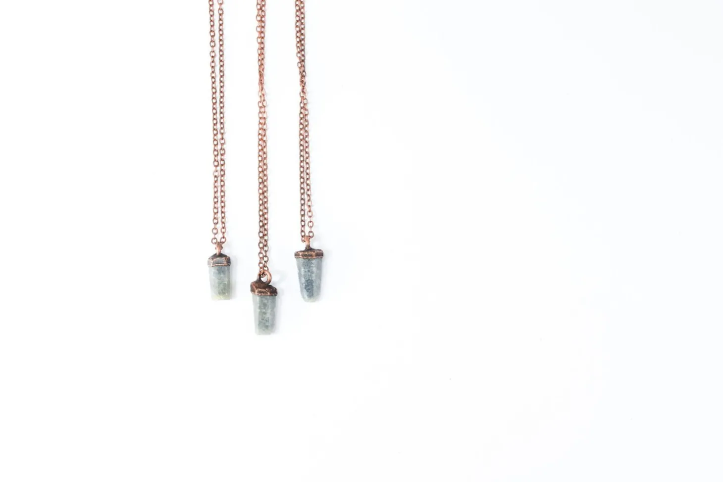 Raw sapphire necklace | Raw sapphire crystal pendant