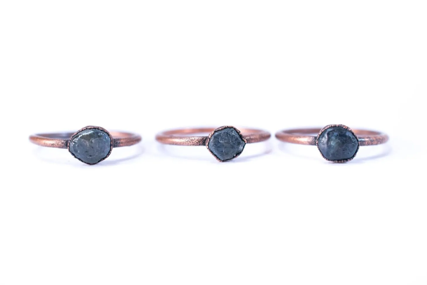 Raw sapphire ring | Blue sapphire ring