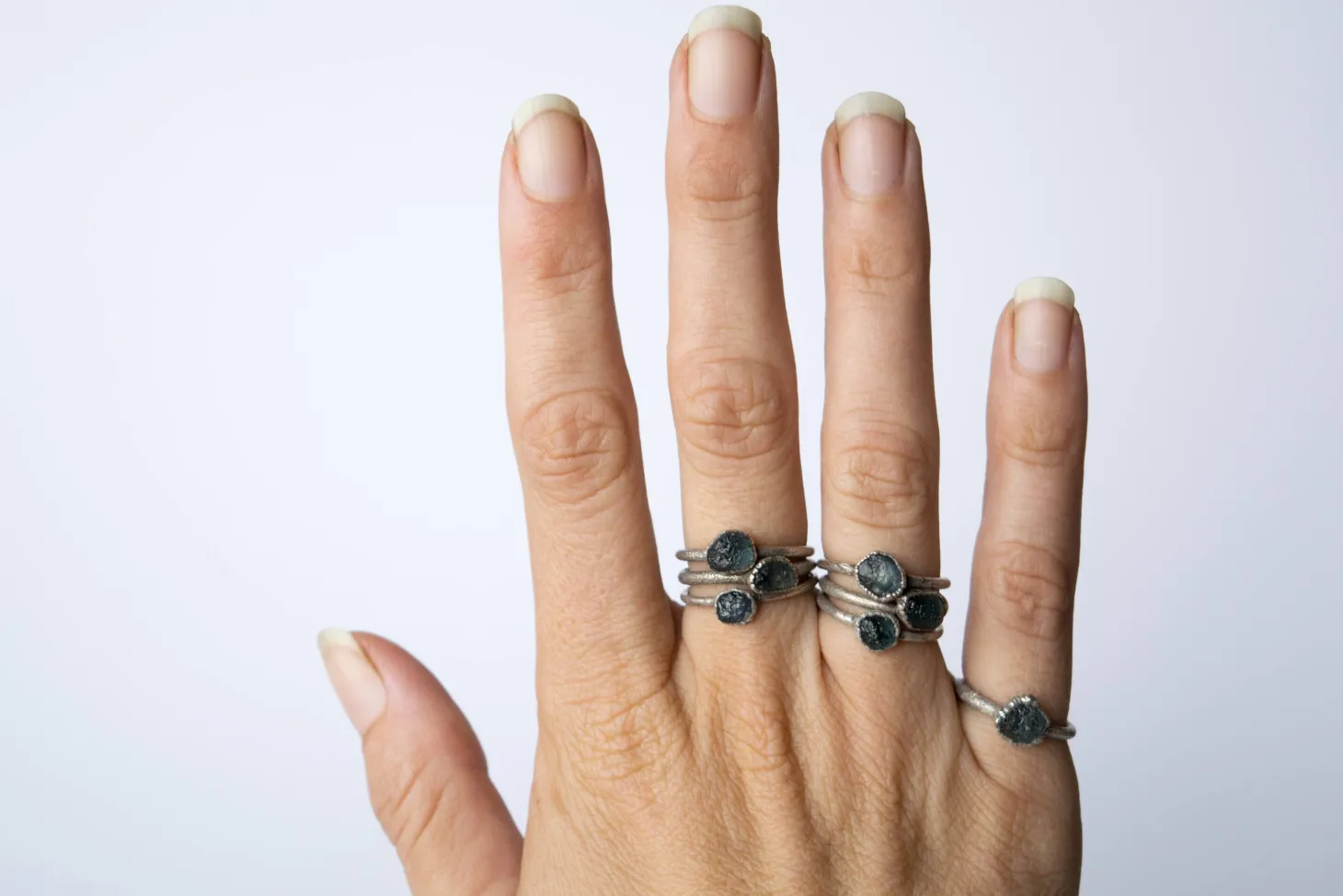 RAW sapphire ring | Blue sapphire ring