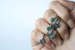 RAW sapphire ring | Blue sapphire ring