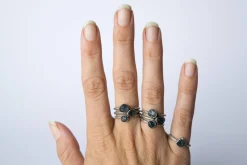 RAW sapphire ring | Blue sapphire ring