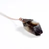 Raw smokey quartz necklace | Raw quartz necklace
