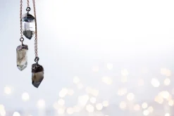 Raw smokey quartz necklace | Raw quartz necklace