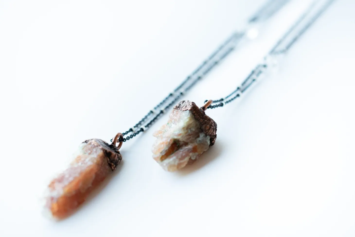 Raw Sunstone Necklace | Sunstone necklace