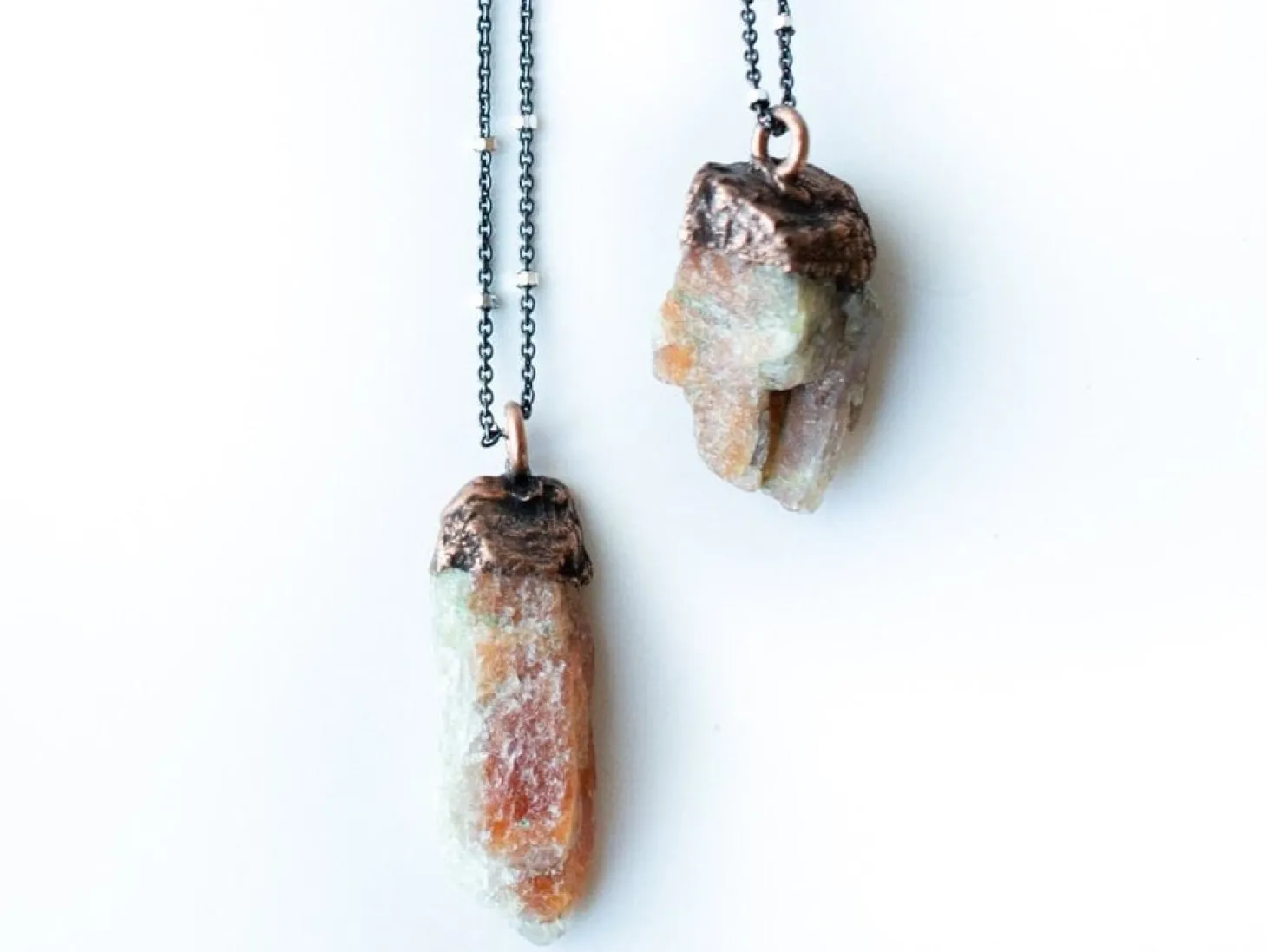 Raw Sunstone Necklace | Sunstone necklace