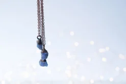 Raw tanzanite necklace | Raw stone necklace