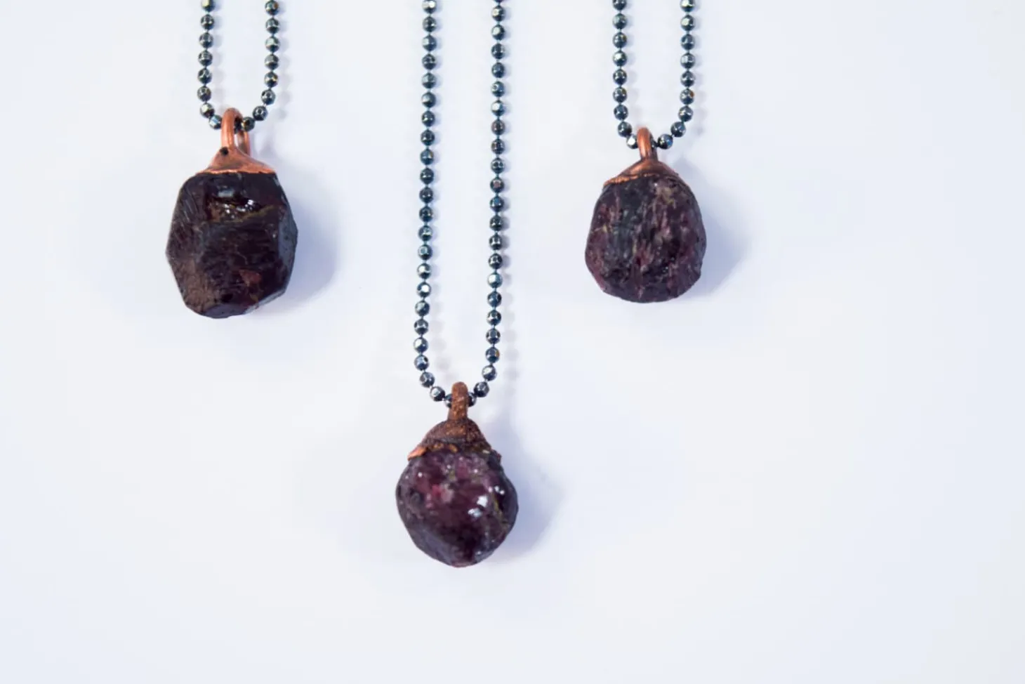Real garnet necklace | Garnet crystal necklace