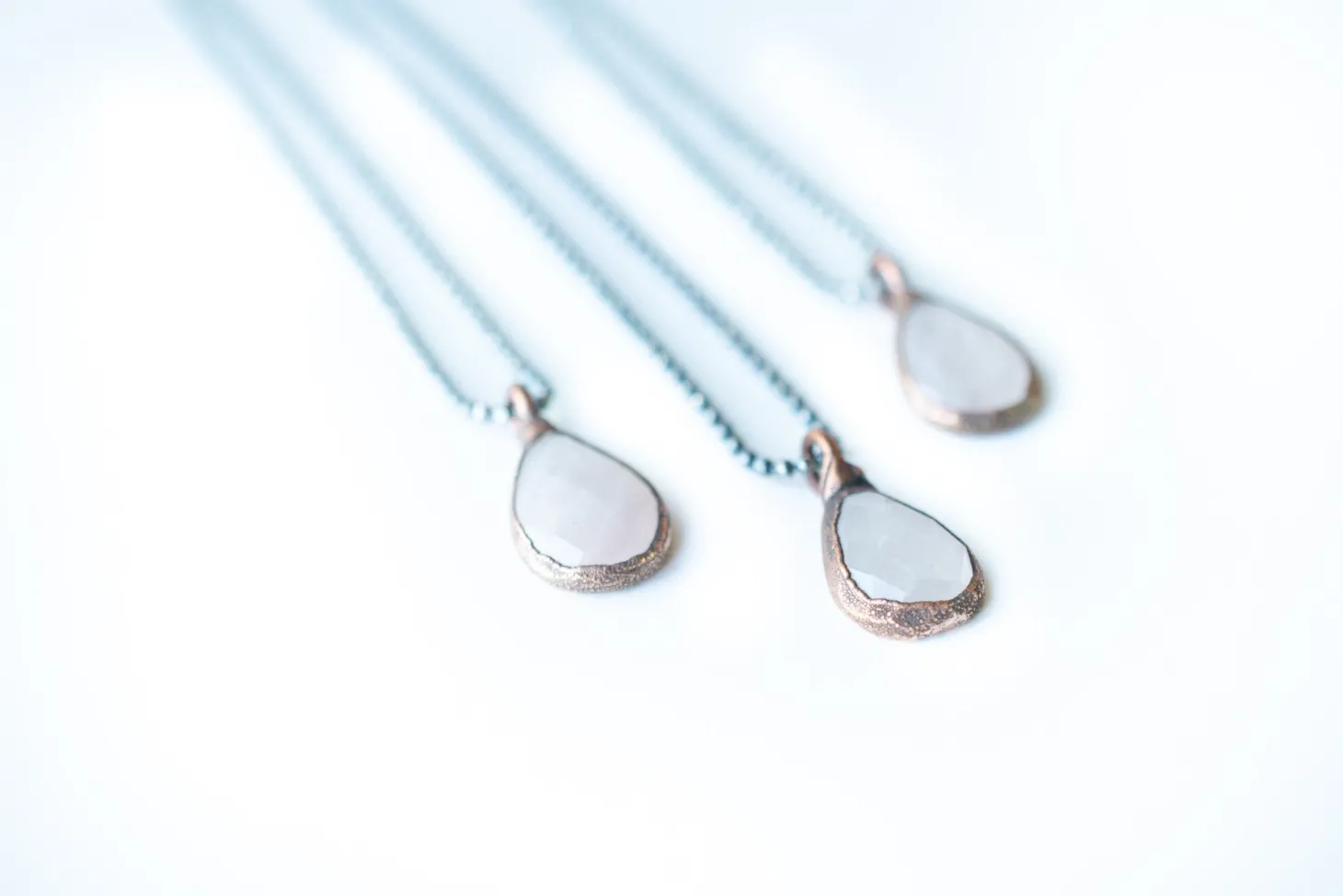 Rose Quartz Necklace | Faceted Rose Quartz