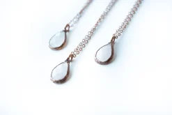 Rose Quartz Necklace | Faceted Rose Quartz