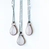 Rose Quartz Necklace | Raw crystal necklace