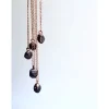 Rough garnet necklace | Garnet crystal necklace