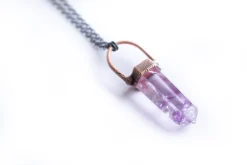 SALE Amethyst necklace | Polished amethyst necklace