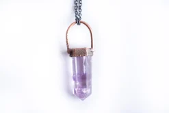 SALE Amethyst necklace | Polished amethyst necklace