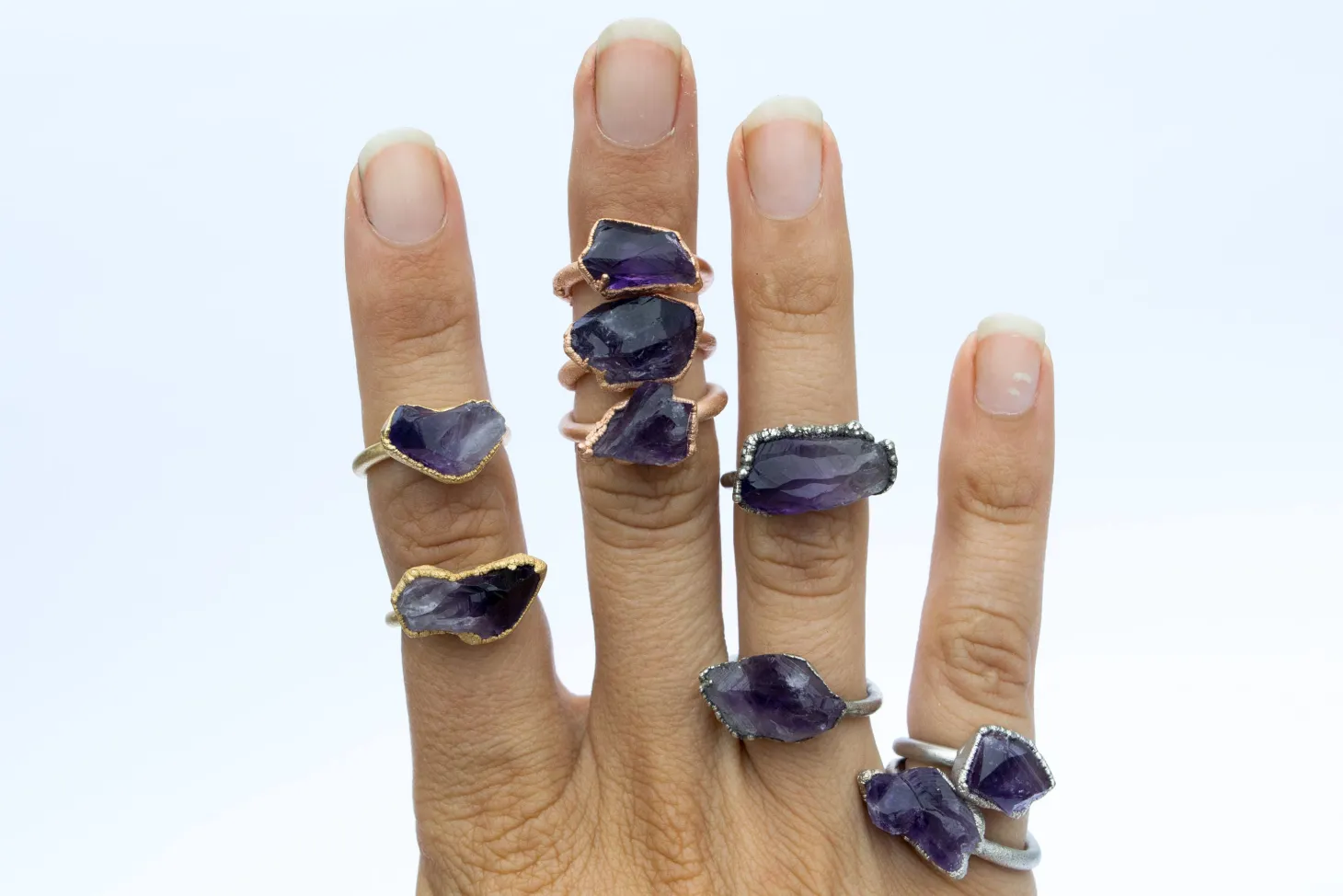 SALE Amethyst statement ring | Amethyst birthstone