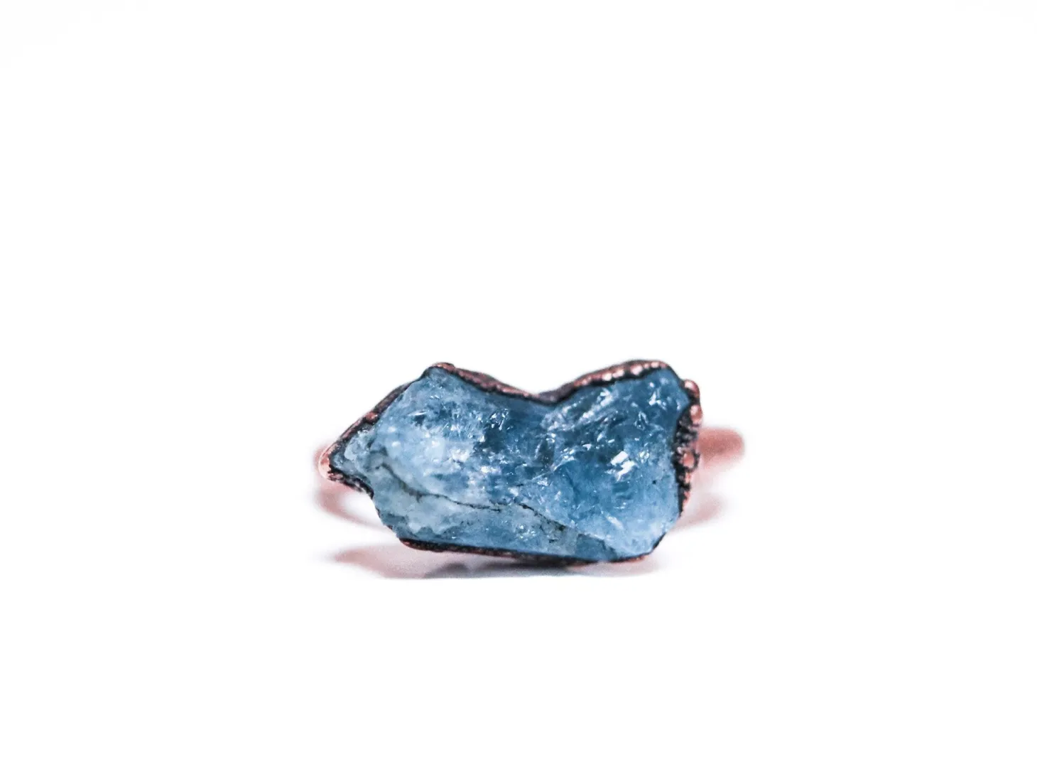 SALE Aquamarine Ring | Raw Aquamarine Jewelry