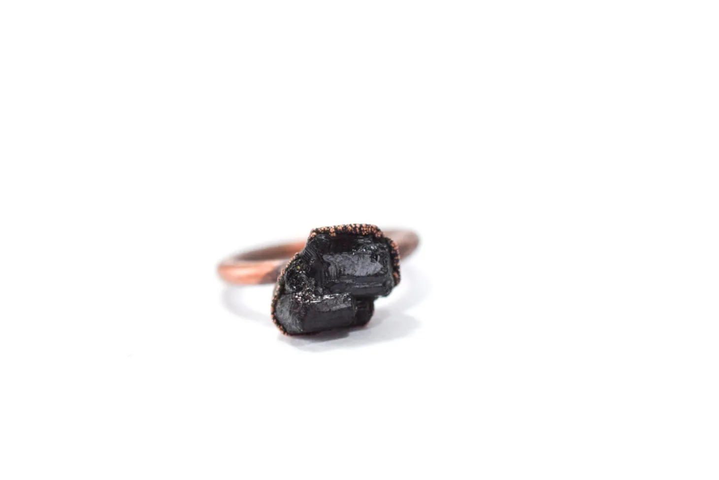 SALE Black tourmaline ring | Black tourmaline ring