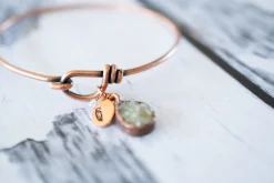 SALE Druzy Bracelet | Crystal Teardrop Bangle