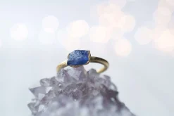 SALE Gold Tanzanite ring | Stone stacking ring
