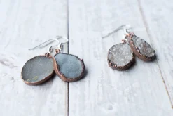SALE Natural crystal | Druzy crystal earrings