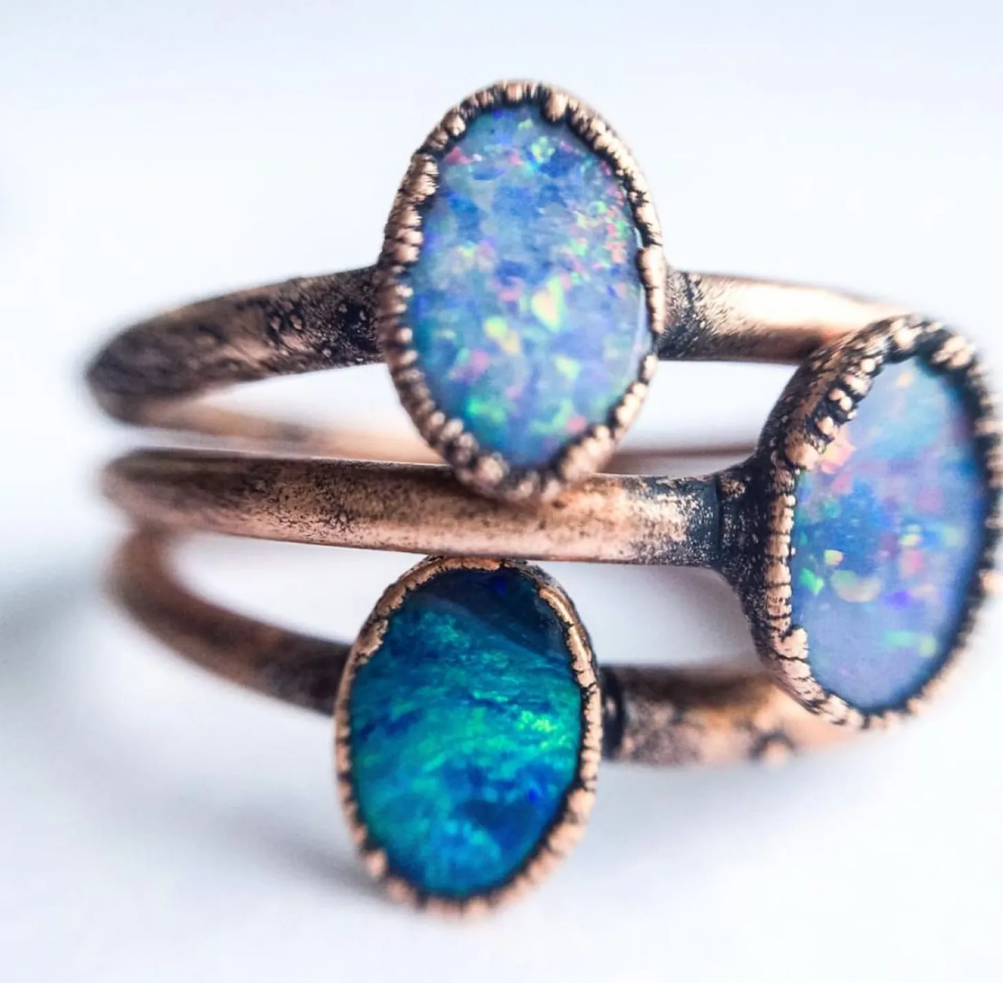 SALE Opal ring | Raw mineral ring