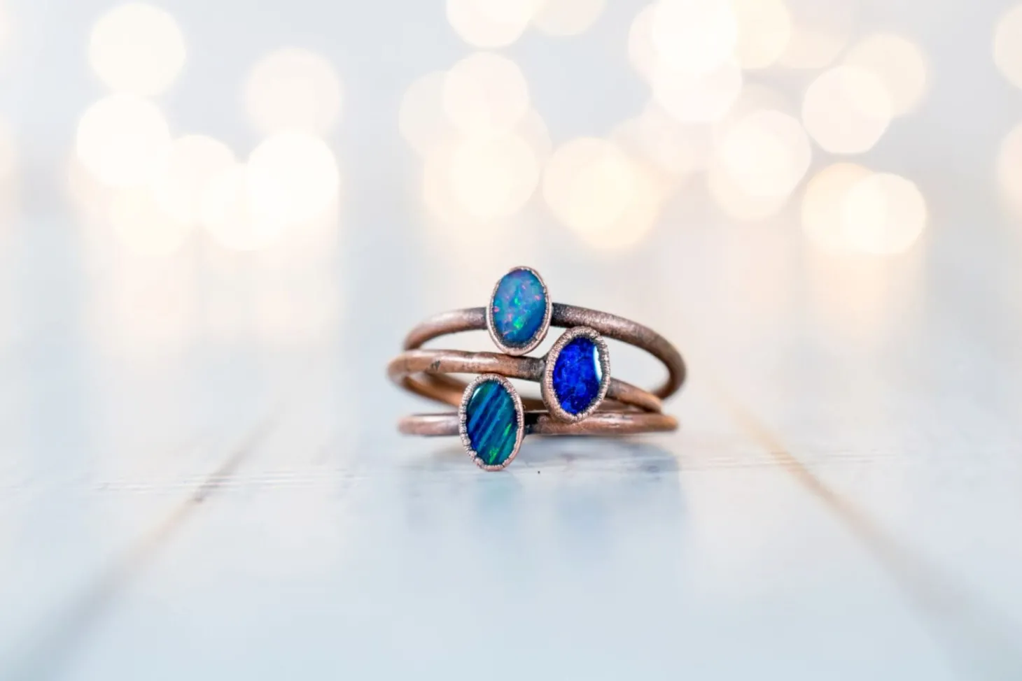 SALE Opal ring | Stacking birthstone ring