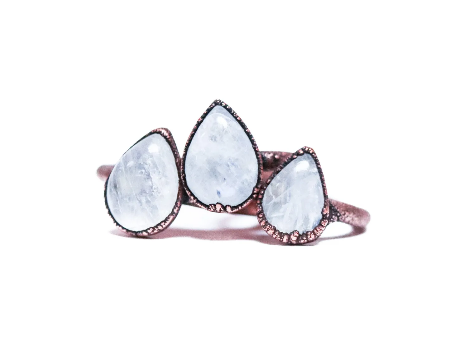 SALE Rainbow moonstone ring | Moonstone crystal ring