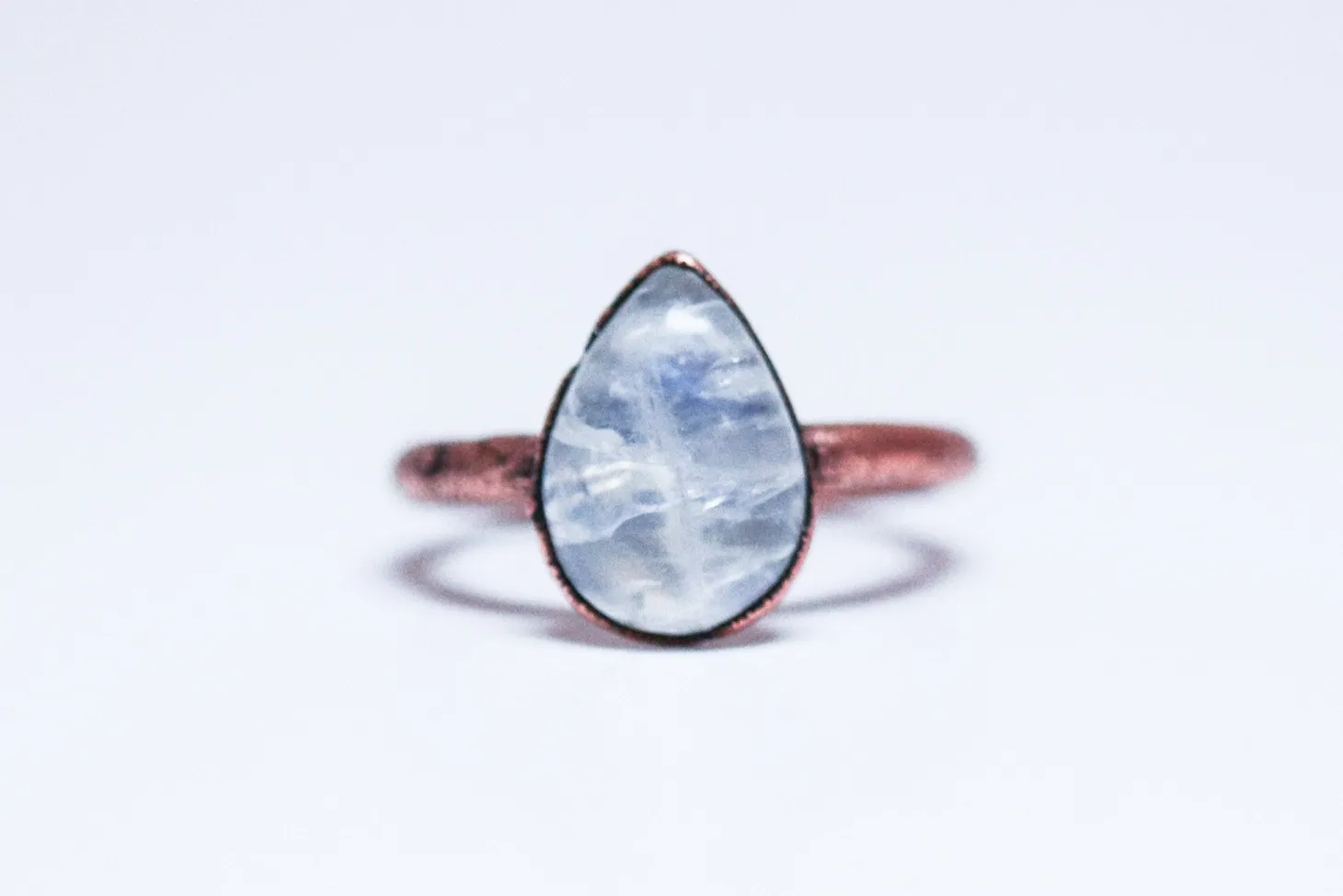 SALE Rainbow moonstone ring | Moonstone crystal ring