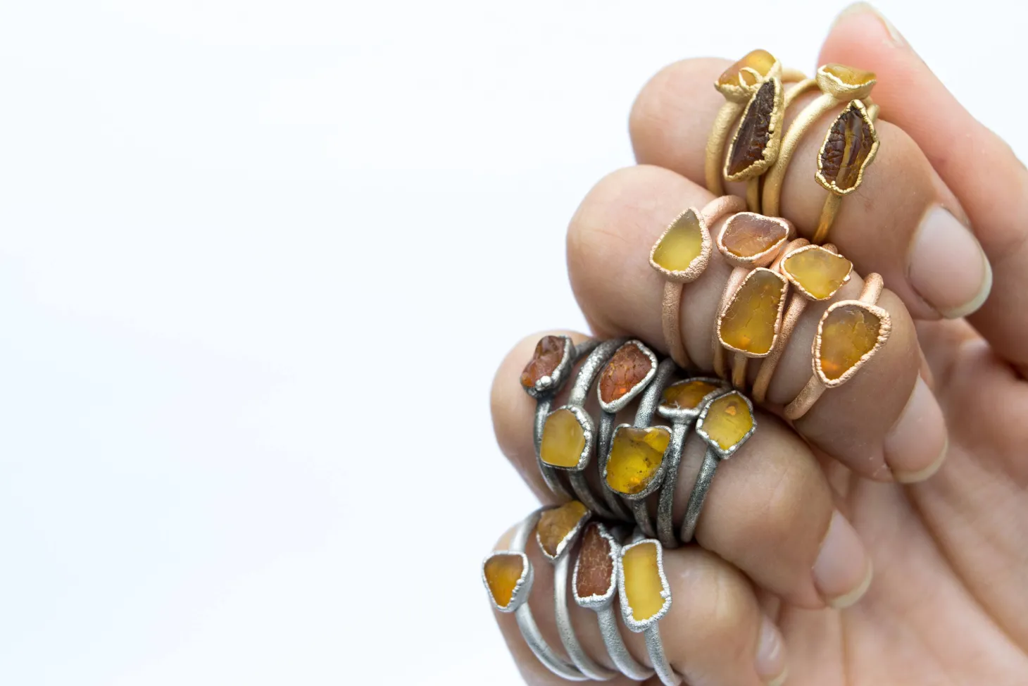 SALE Raw amber ring | Untreated baltic amber jewelry
