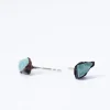SALE Raw apatite | Apatite nugget sterling silver post earring