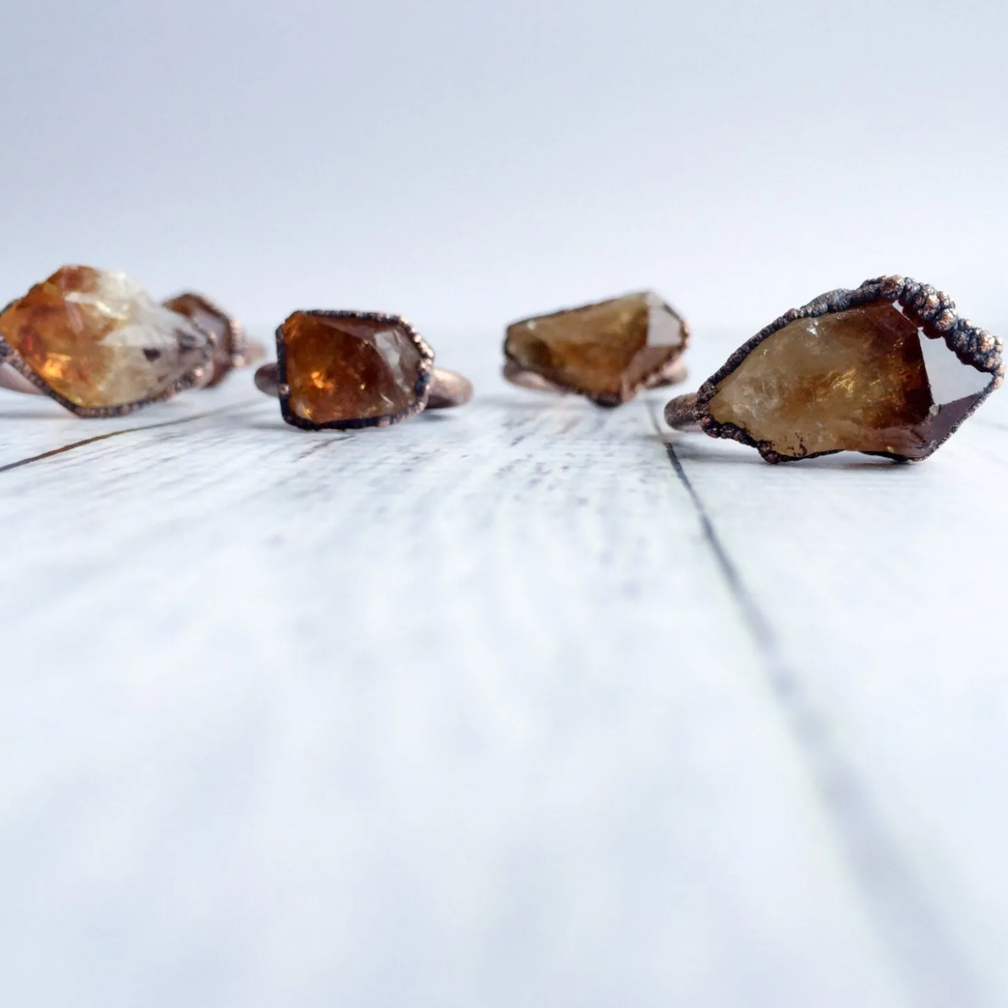 SALE Raw citrine ring | Citrine crystal ring
