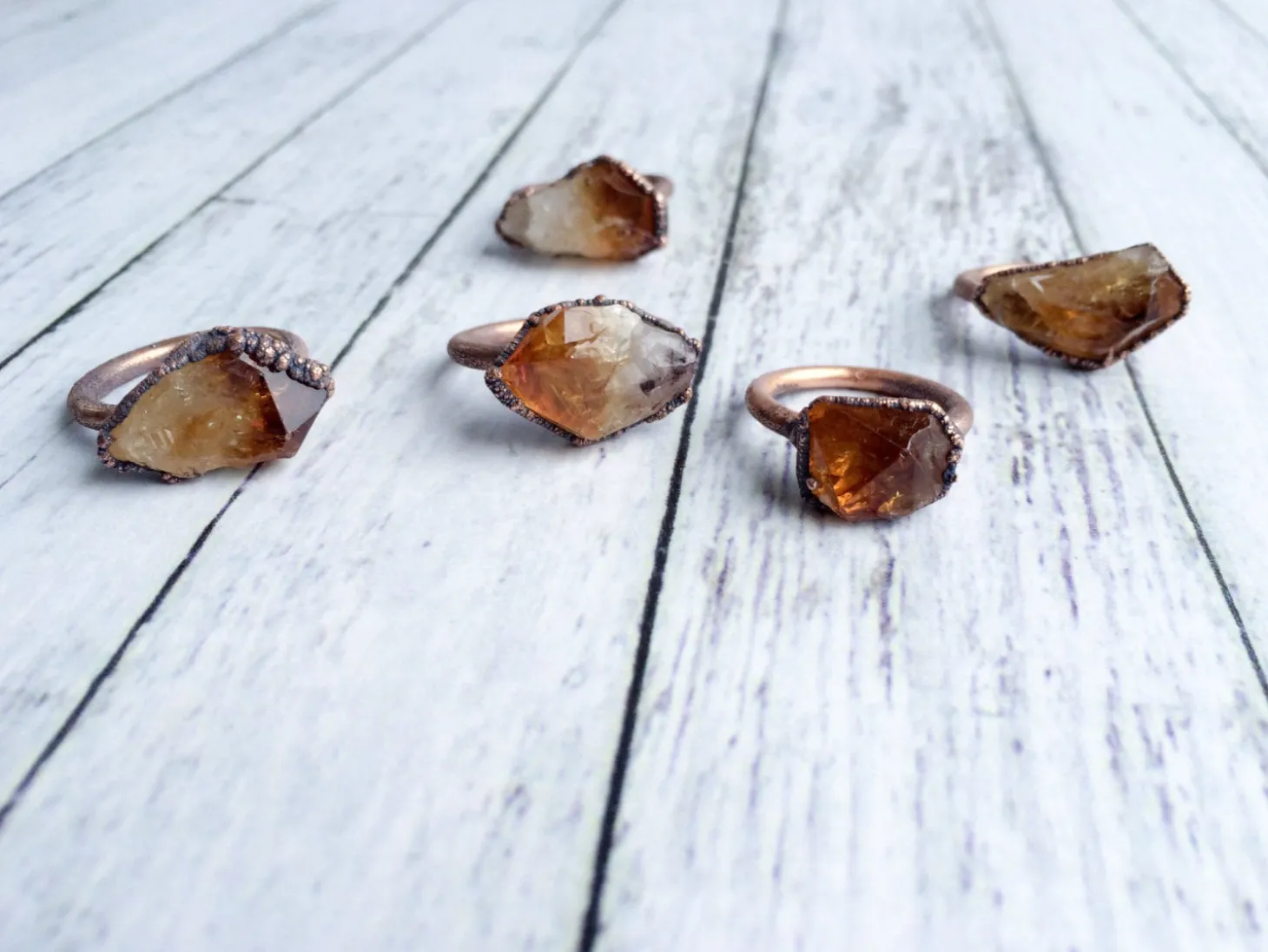 SALE Raw citrine ring | Citrine crystal ring