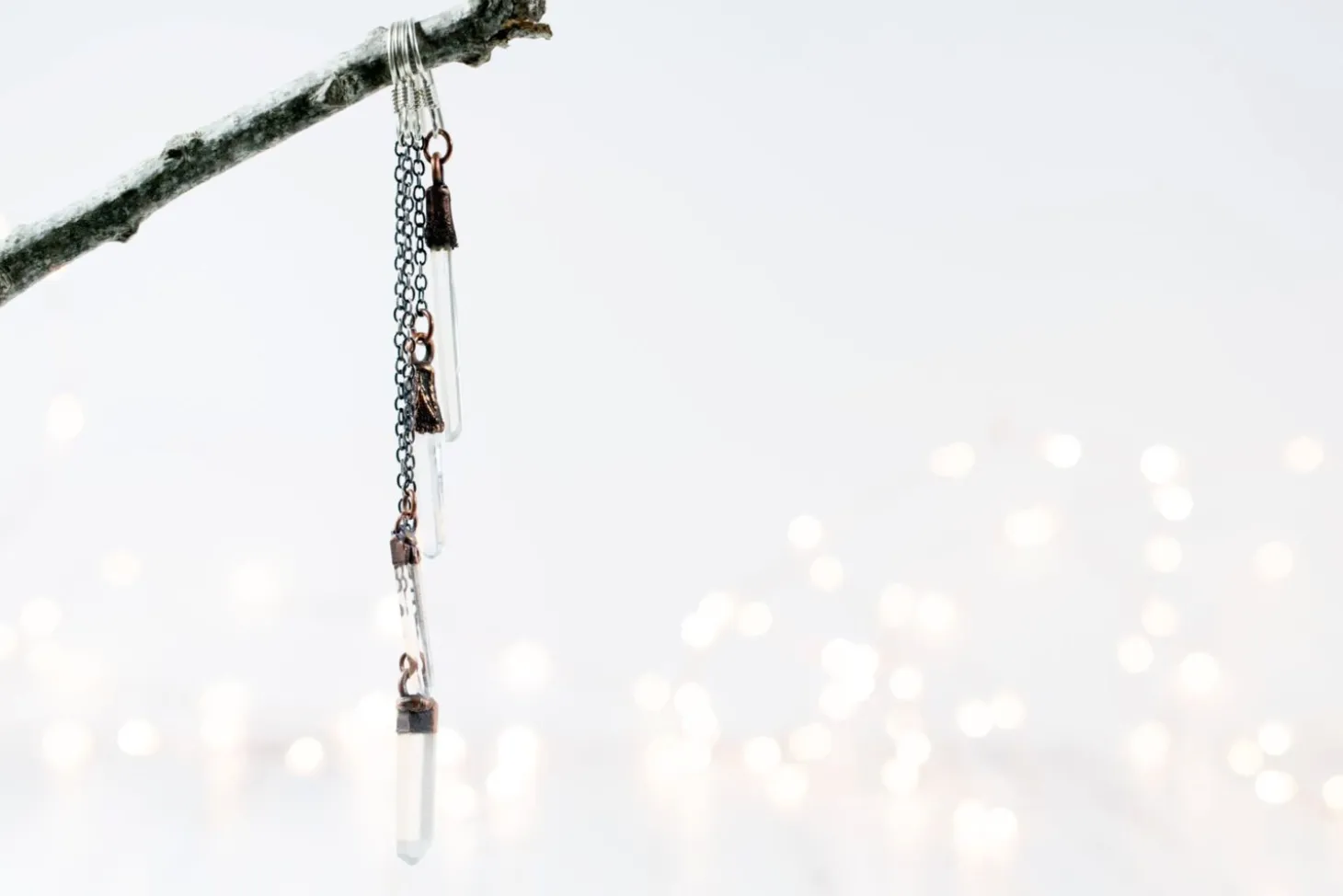 SALE Raw crystal | Quartz crystal earrings