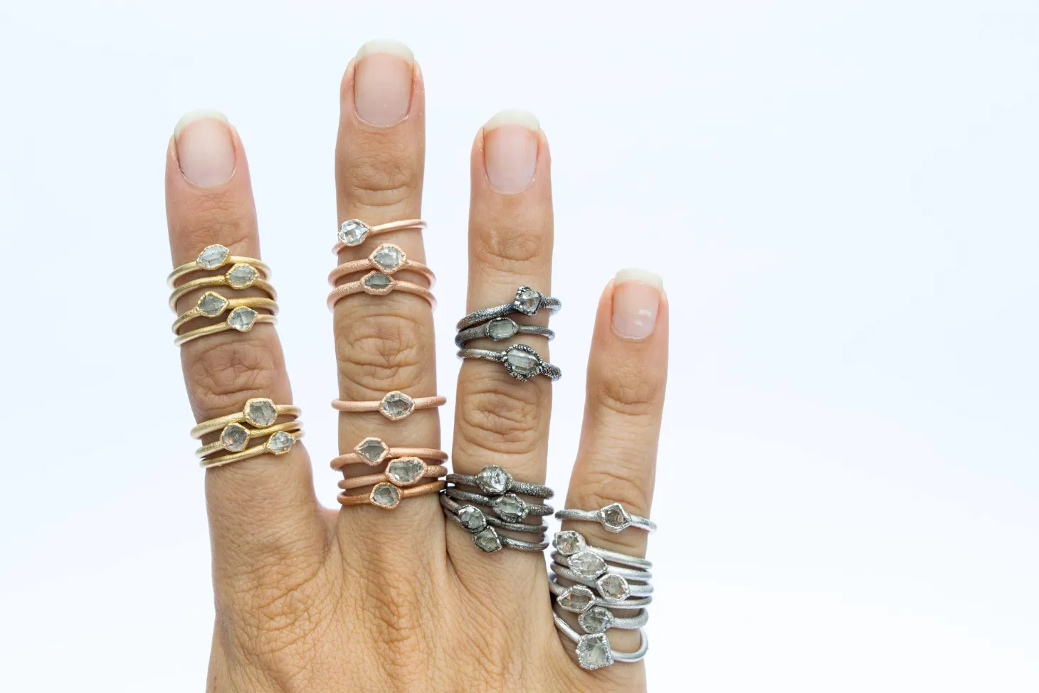 SALE Raw crystal ring | Herkimer diamond ring