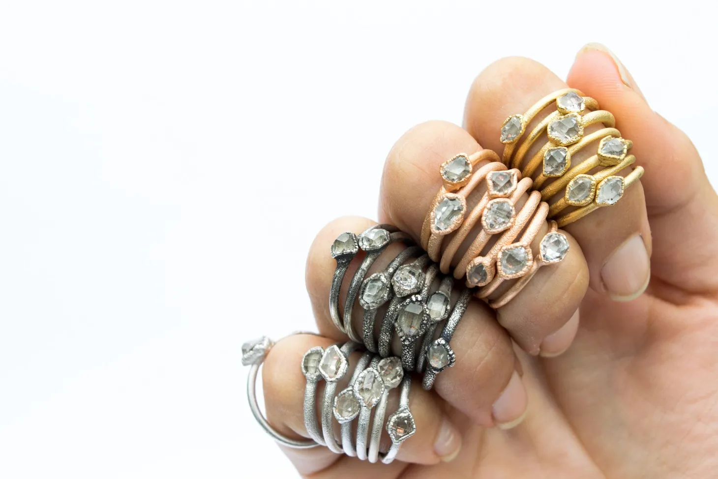SALE Raw crystal ring | Herkimer diamond ring