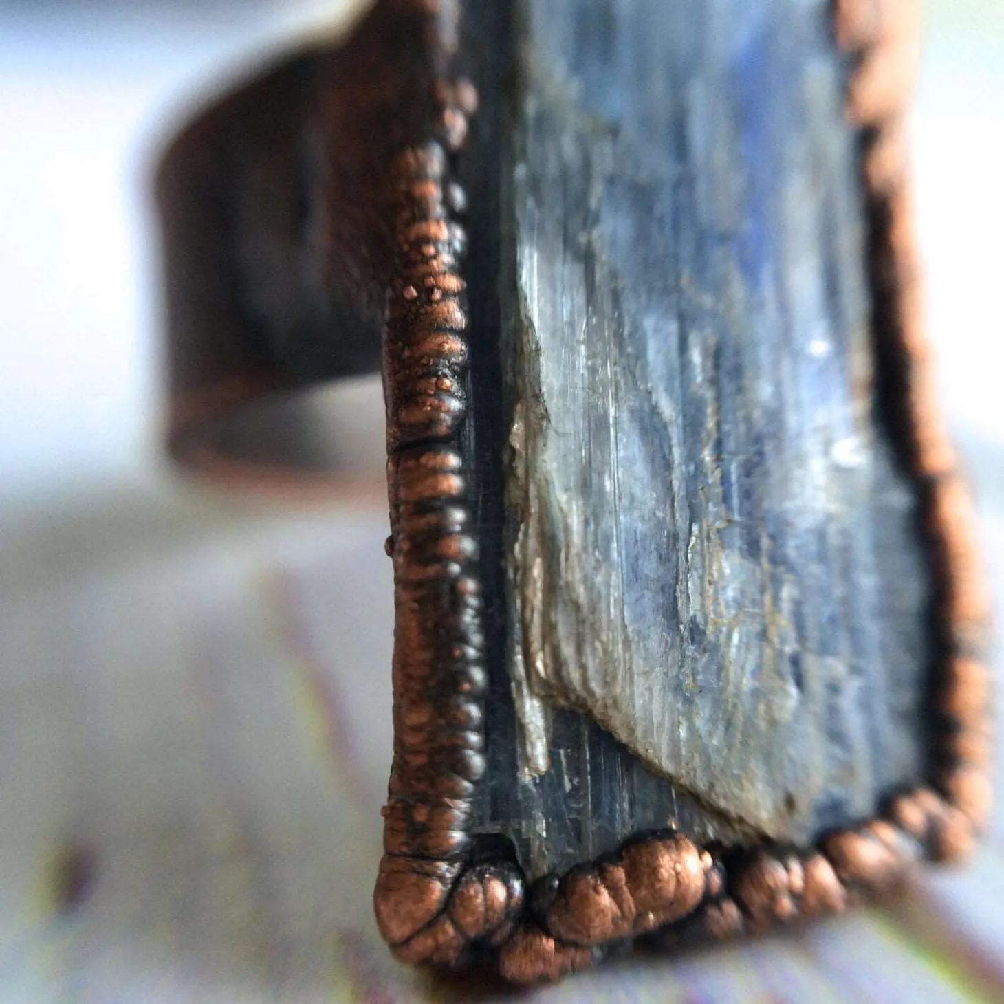 SALE Raw Kyanite ring | Blue Kyanite crystal ring