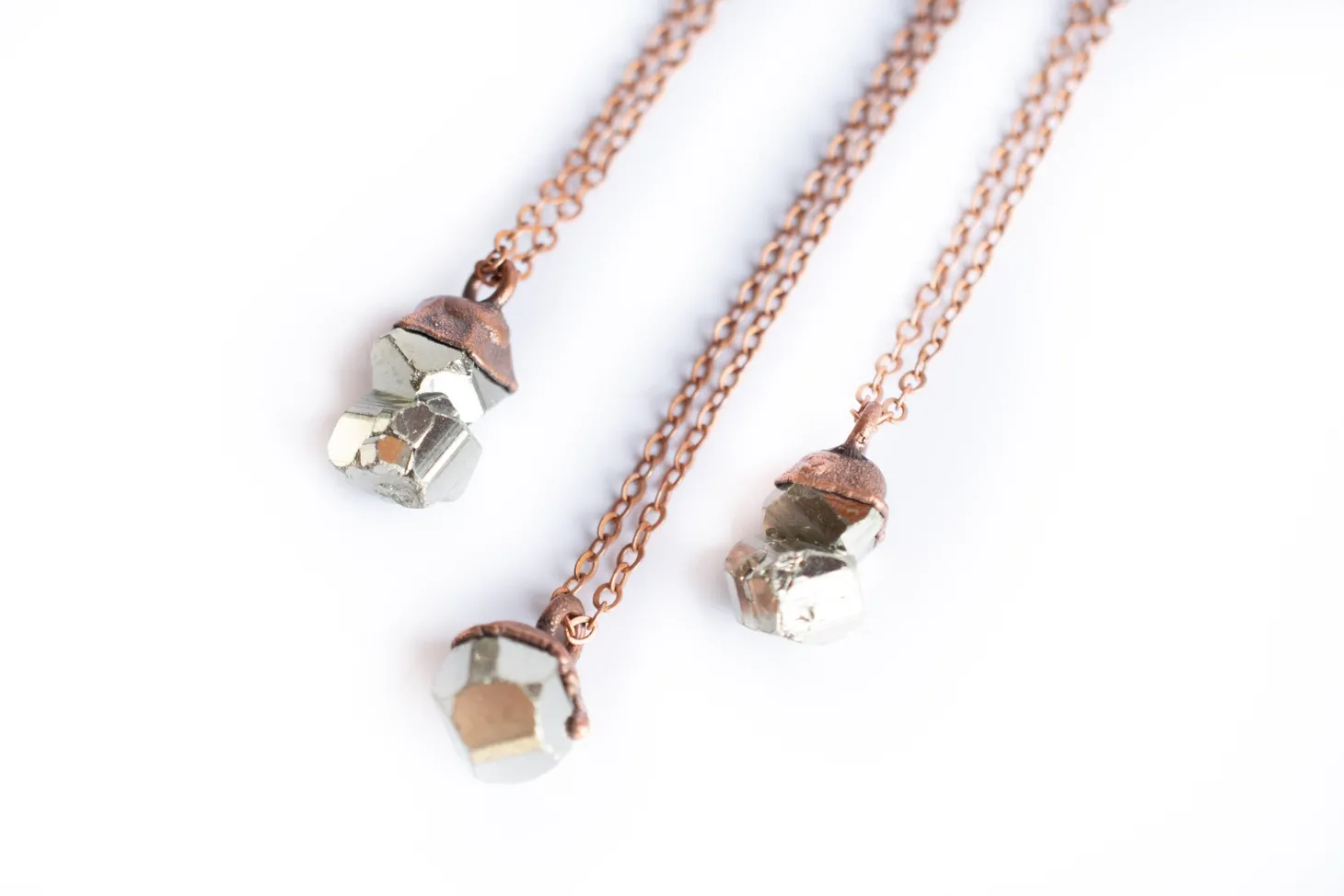 SALE Raw pyrite necklace | Pyrite necklace