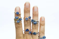 SALE Raw tanzanite ring | Gold tanzanite ring