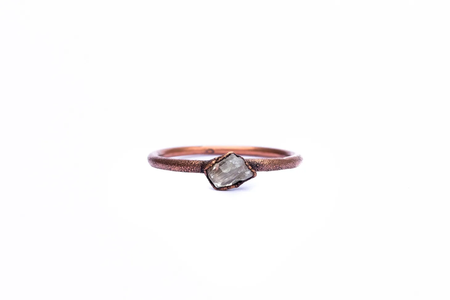 SALE Raw Topaz ring | Topaz crystal ring