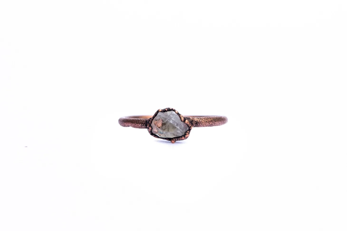 SALE Raw Topaz ring | Topaz crystal ring