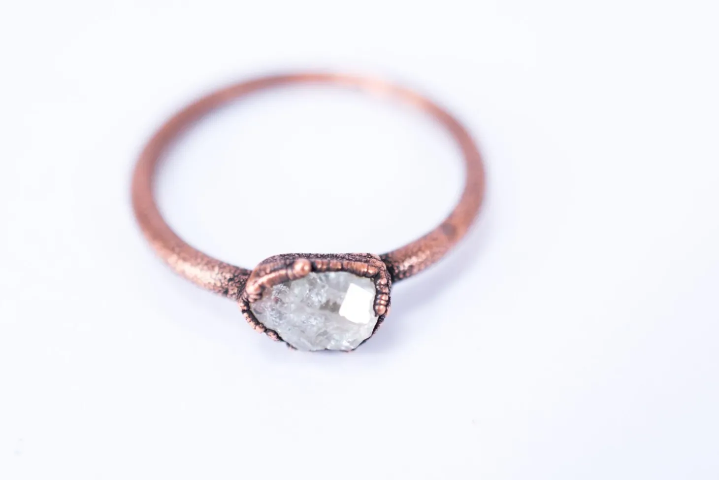 SALE Raw Topaz ring | Topaz crystal ring