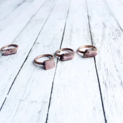 SALE Raw tourmaline ring | Pink tourmaline crystal ring