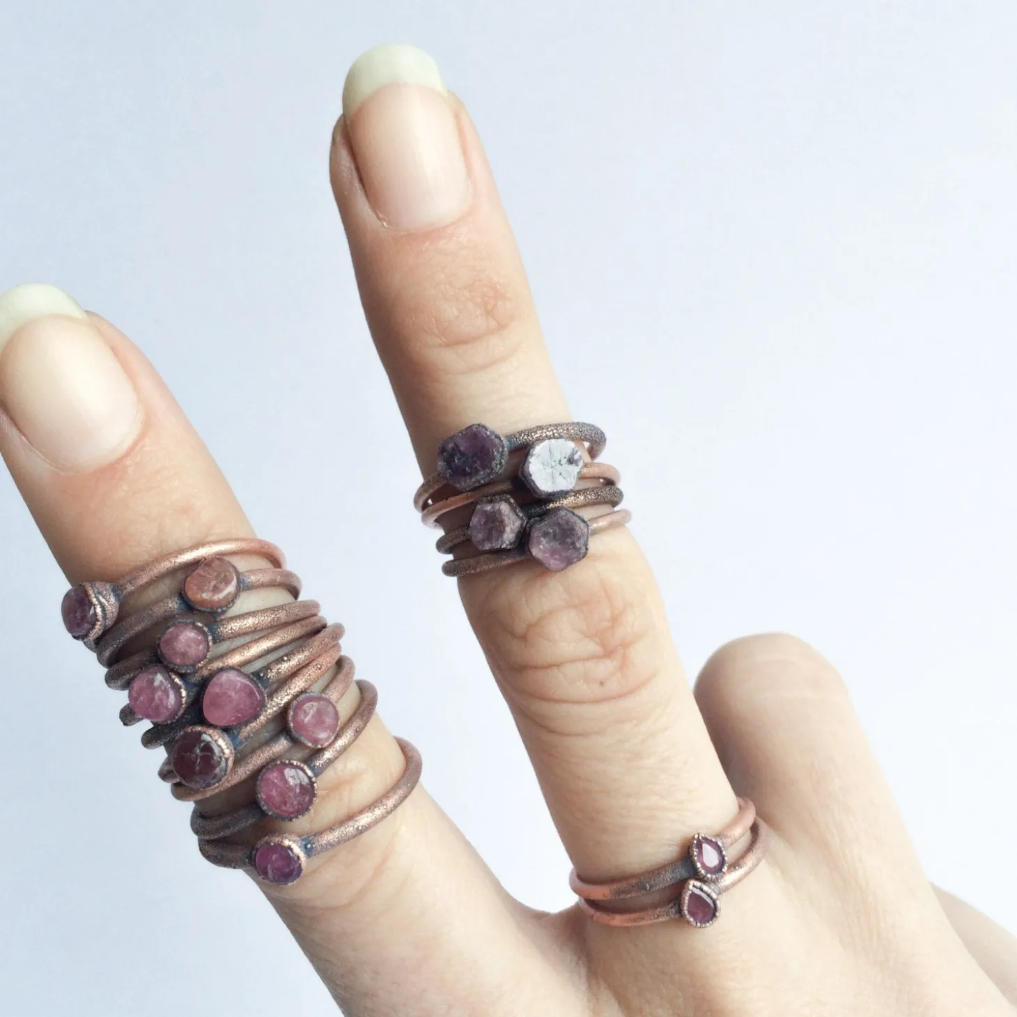 SALE Raw tourmaline ring | Pink tourmaline crystal ring