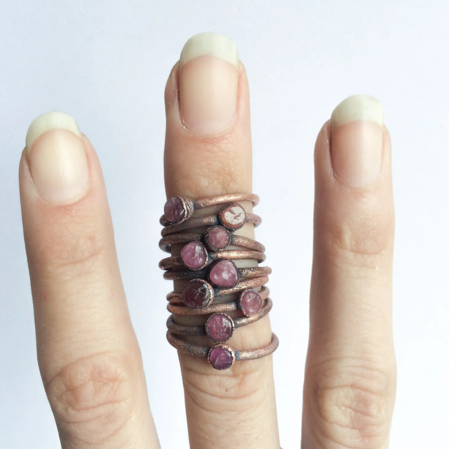 SALE Raw tourmaline ring | Pink tourmaline crystal ring