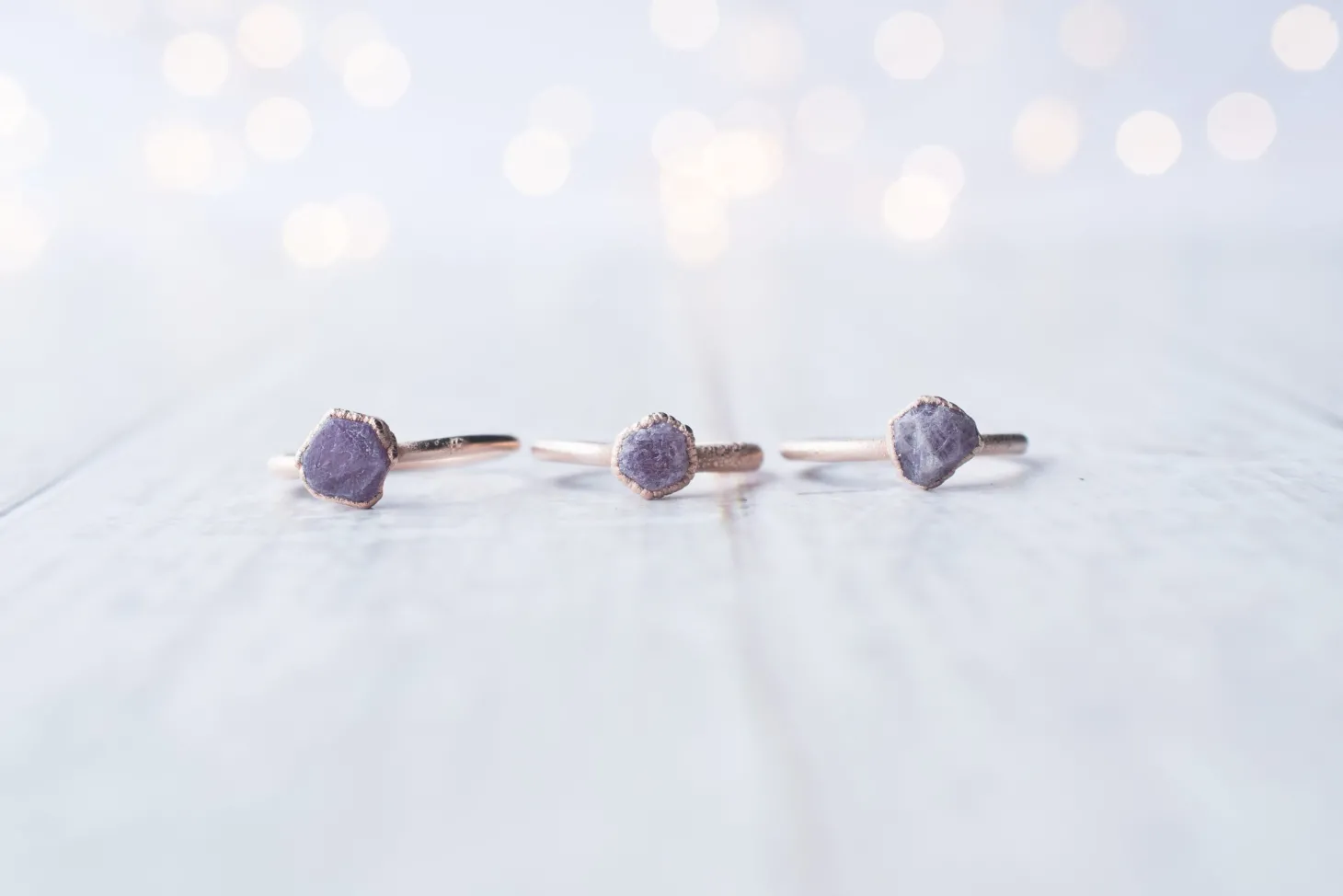 SALE Rose Gold Ruby ring | Red ruby crystal ring