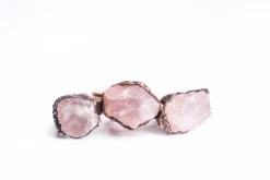 SALE Rose Quartz ring | Raw crystal ring